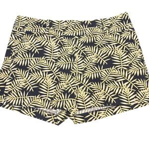 Ann Taylor Womens Multicolor Palm Leaves Cotton Casual Modern Fit Shorts Size 12